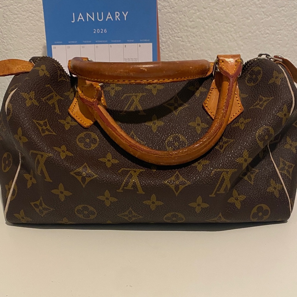 Louis Vuitton Brown and Tan Monogram Bag